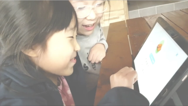 Showing children's study video