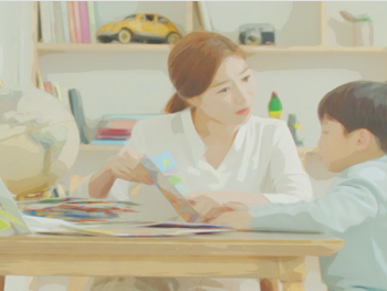 Mother always reads books for child.