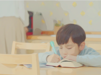 Child have to do workbooks.